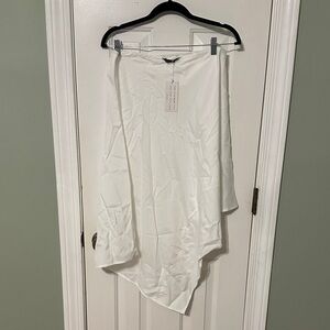 White Asymmetrical Slip NWT